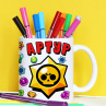 Кружка Brawl Stars с именем Артур Фото № 1